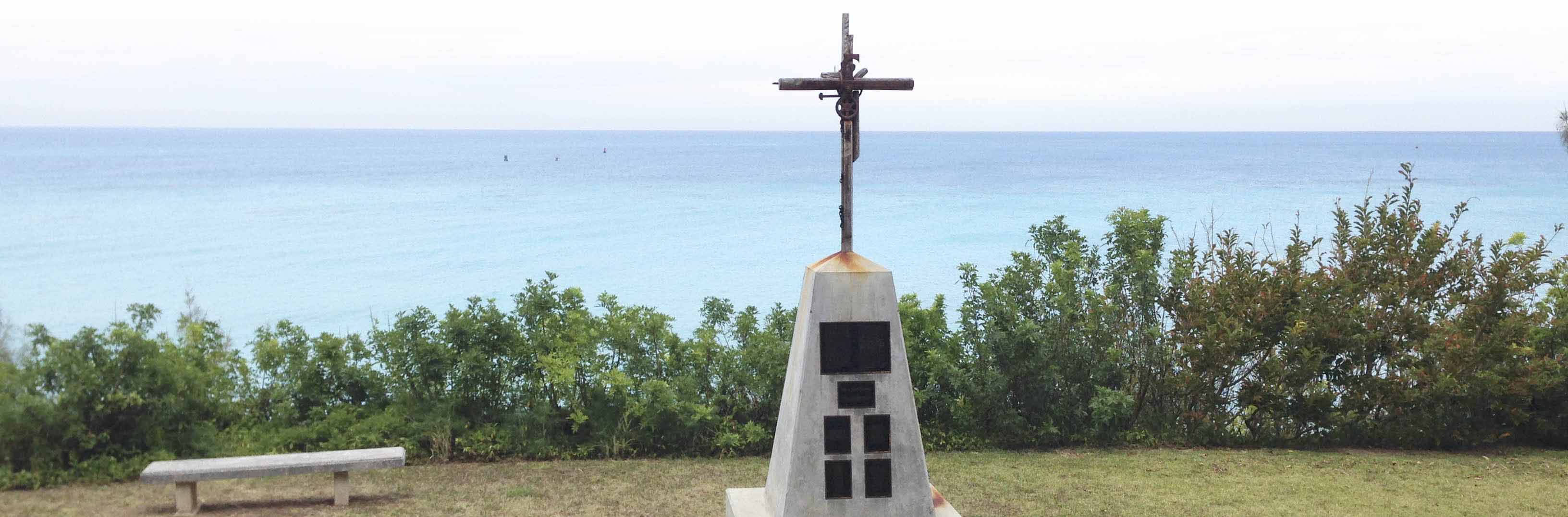 Arlene at Sea Venture Monument